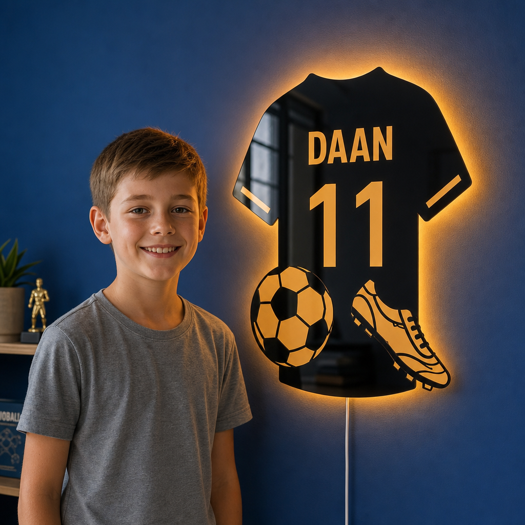 Personalized LED Football Mirror